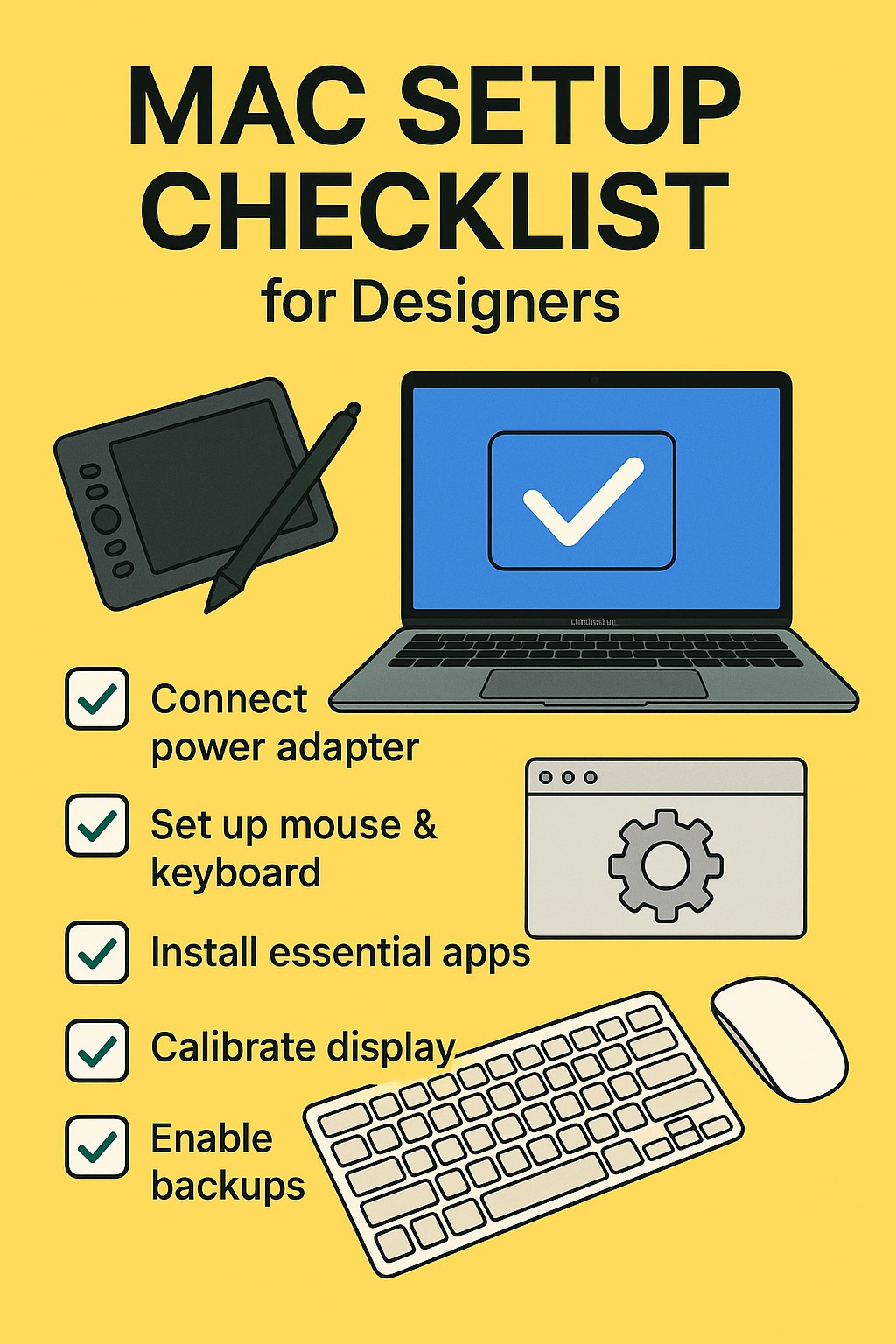 Mac Setup Checklist for Designers | Secure, Calibrate & Optimize